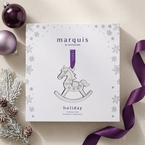 Marquis By Waterford Rocking Horse Ornament lifetime engraving