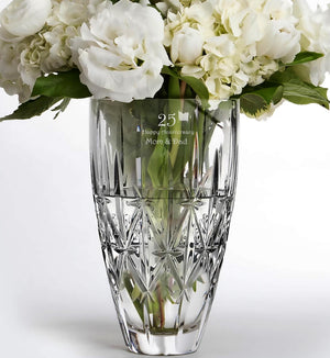 Marquis by Waterford Sparkle Vase, 9" lifetime engraving