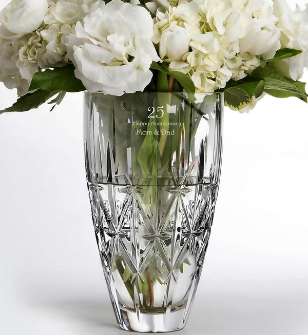 Marquis by Waterford Sparkle Vase, 9" lifetime engraving