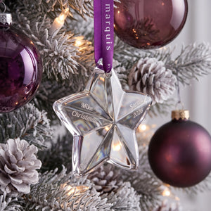 Marquis By Waterford Star Ornament lifetime engraving