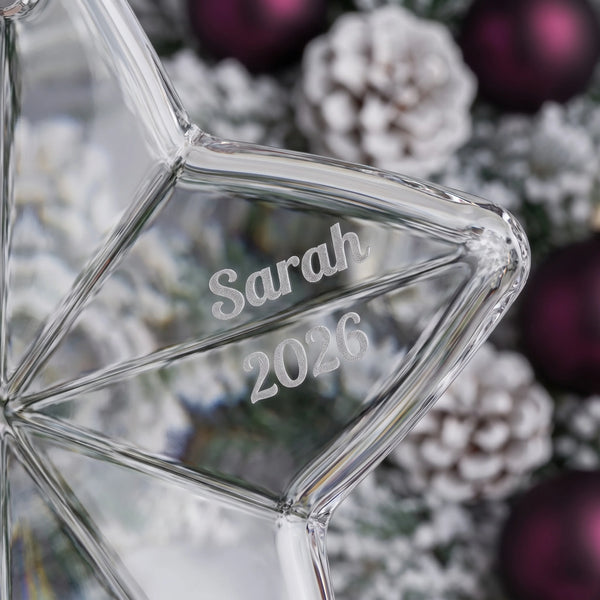 Marquis By Waterford Star Ornament lifetime engraving