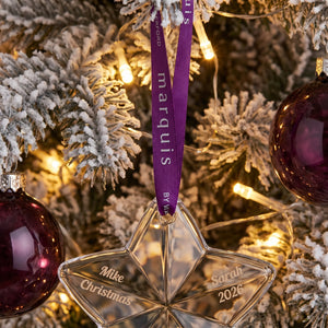 Marquis By Waterford Star Ornament lifetime engraving