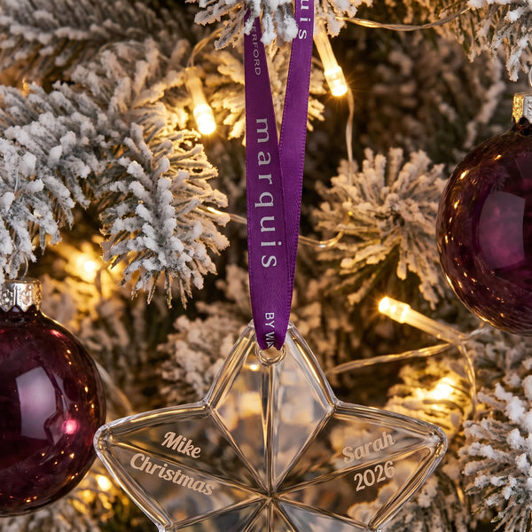 Marquis By Waterford Star Ornament lifetime engraving