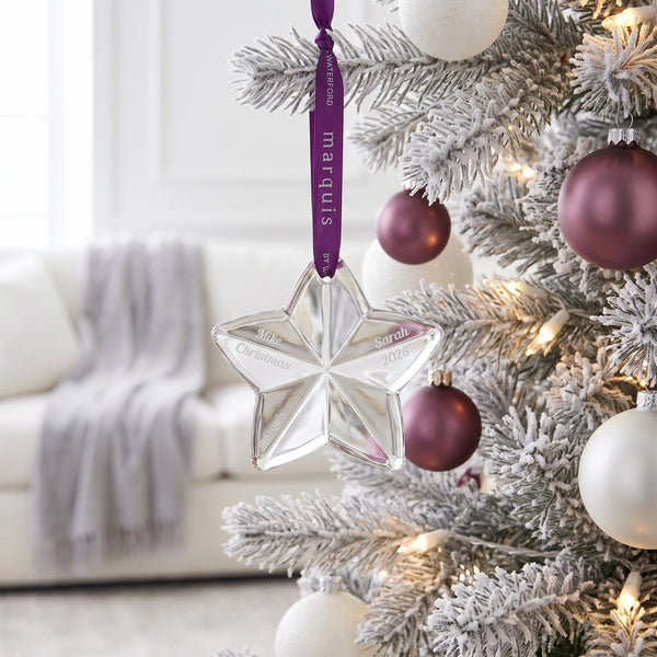 Marquis By Waterford Star Ornament lifetime engraving