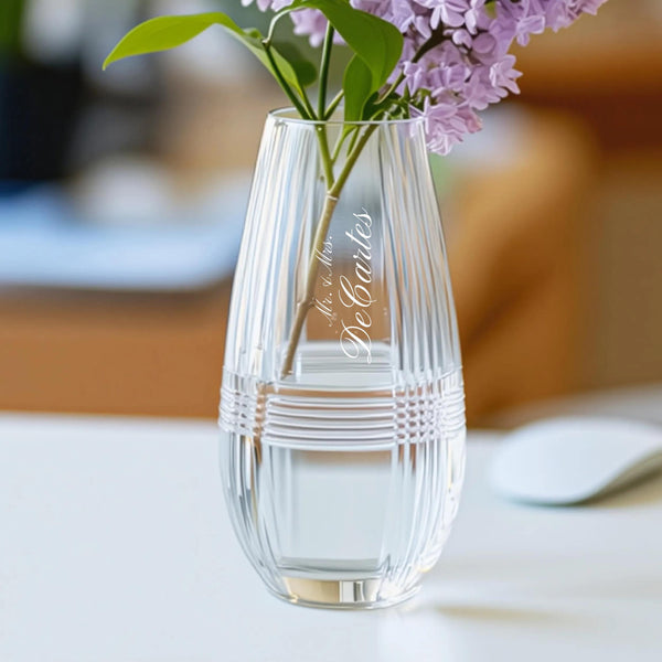 Marquis by Waterford Vector Bud Vase lifetime engraving