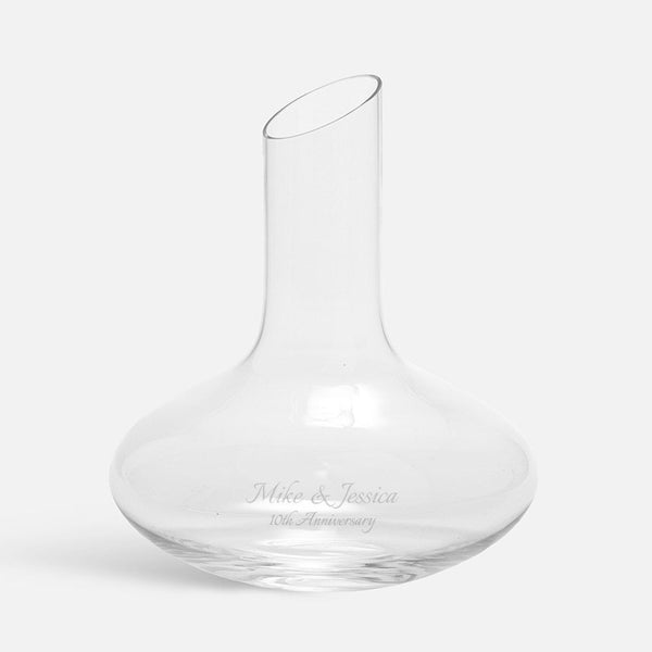 Orrefors Enjoy Crystal Wine Carafe, 33.8oz lifetime engraving