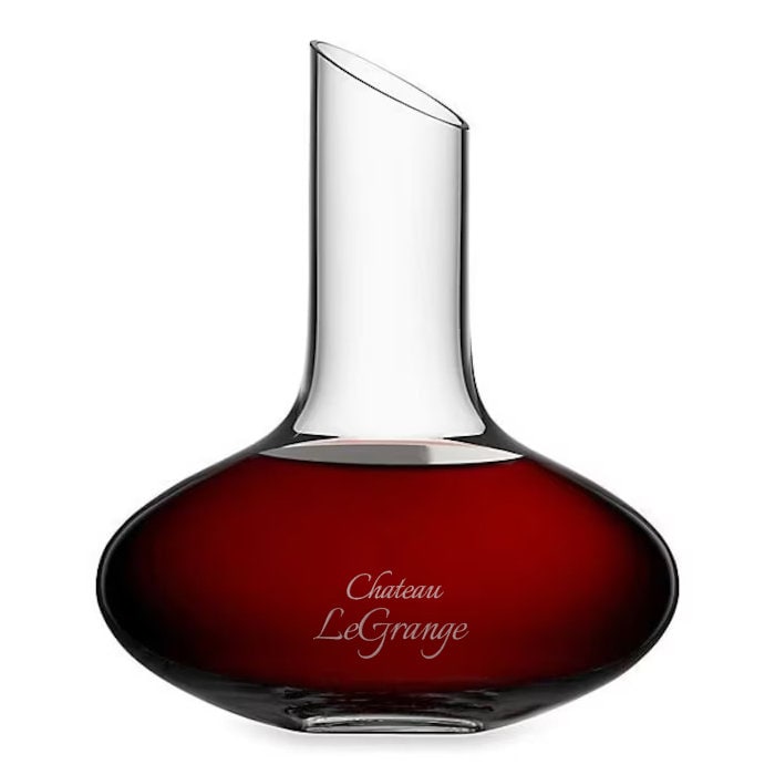 Orrefors Enjoy Crystal Wine Carafe, 33.8oz lifetime engraving