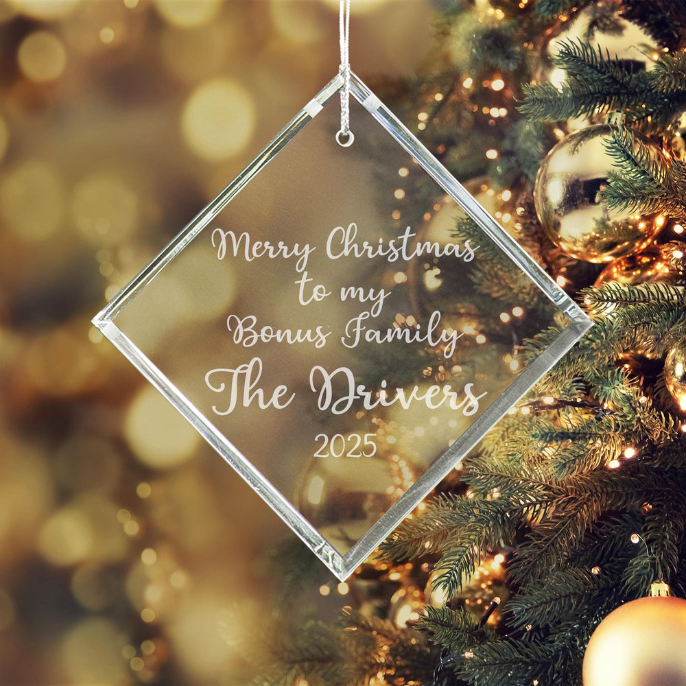 Ravanox Diamond Crystal Ornament, 3" lifetime engraving