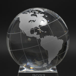 Ravanox Crystal Globe Award, 5.5"