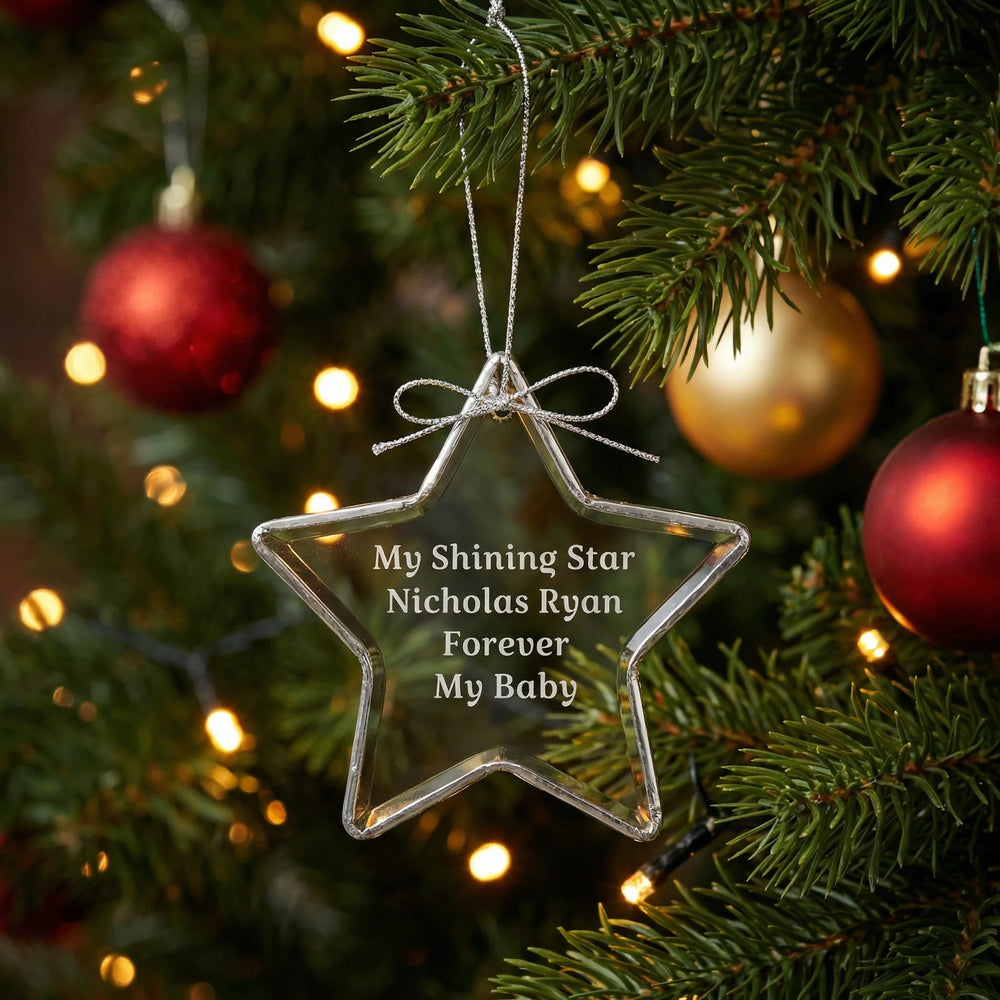 Ravanox Crystal Star Ornament 3"