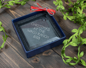 Ravanox Diamond Crystal Ornament, 3" lifetime engraving