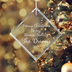 Ravanox Diamond Crystal Ornament, 3" lifetime engraving