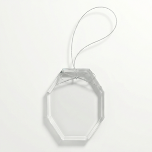 Ravanox Glass Octagon Ornament 3.75"