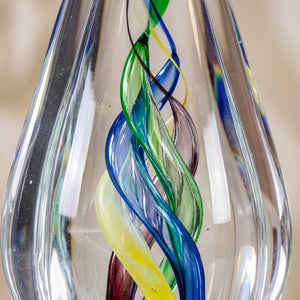 Ravanox Infinity Twist Art Glass Award, 10.75" lifetime engraving
