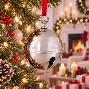 Ravanox Sleigh Bell Ornament lifetime engraving