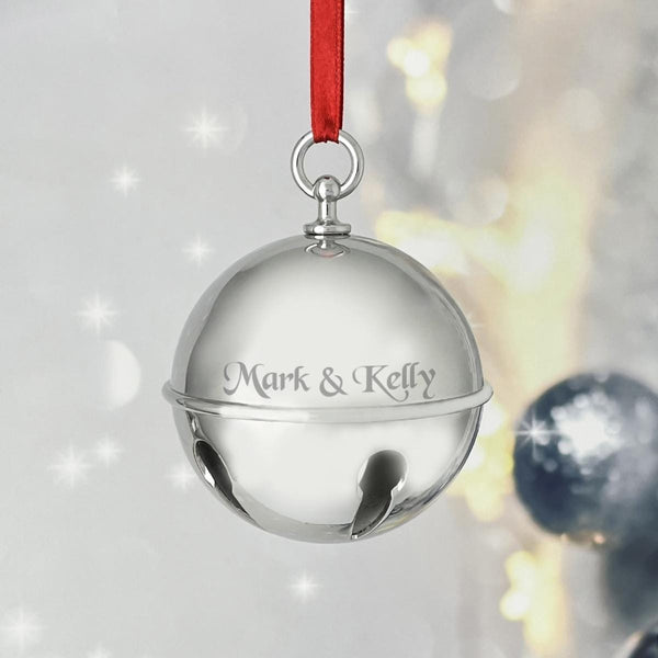 Ravanox Sleigh Bell Ornament lifetime engraving