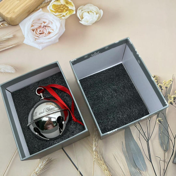 Ravanox Sleigh Bell Ornament lifetime engraving