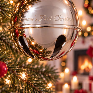 Ravanox Sleigh Bell Ornament lifetime engraving