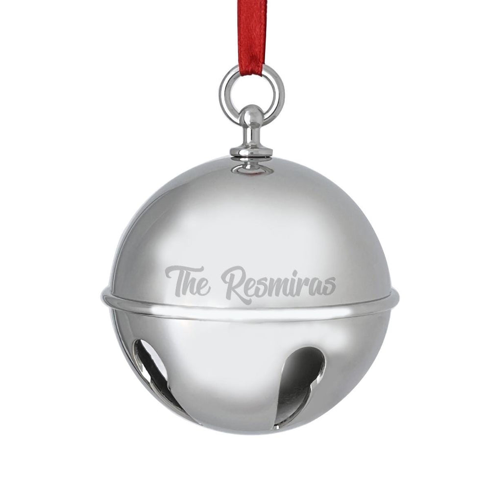 Ravanox Sleigh Bell Ornament lifetime engraving