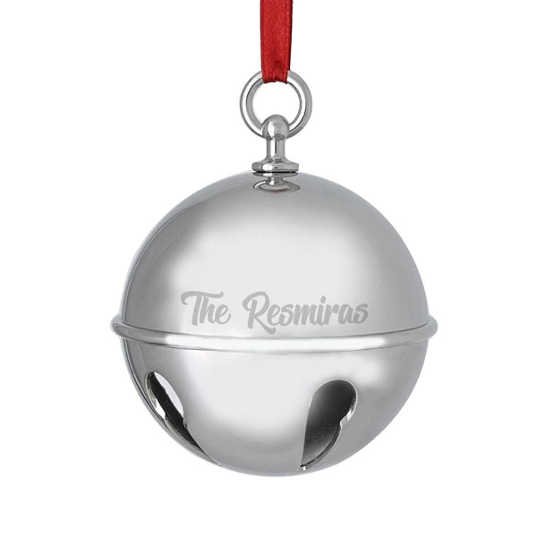 Ravanox Sleigh Bell Ornament lifetime engraving
