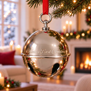 Ravanox Sleigh Bell Ornament lifetime engraving