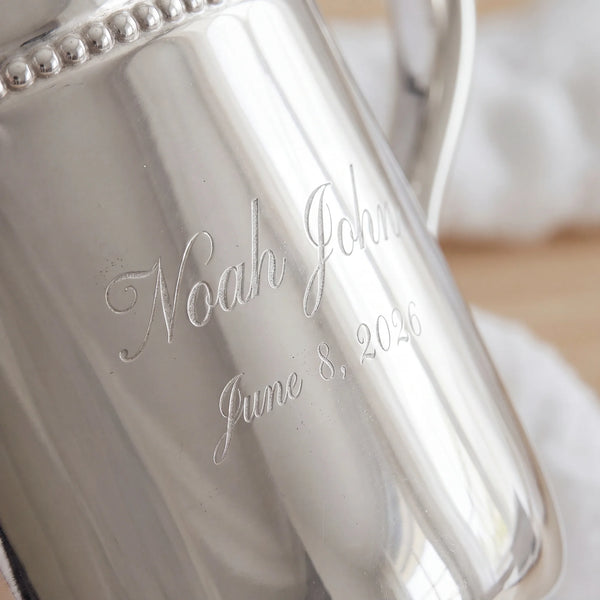 Reed and Barton Royal Bead Silverplate Baby Cup, 4oz