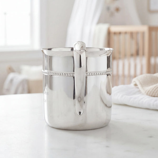 Reed and Barton Royal Bead Silverplate Baby Cup, 4oz