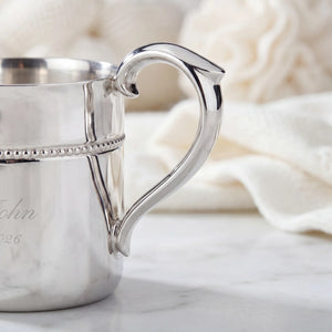 Reed and Barton Royal Bead Silverplate Baby Cup, 4oz