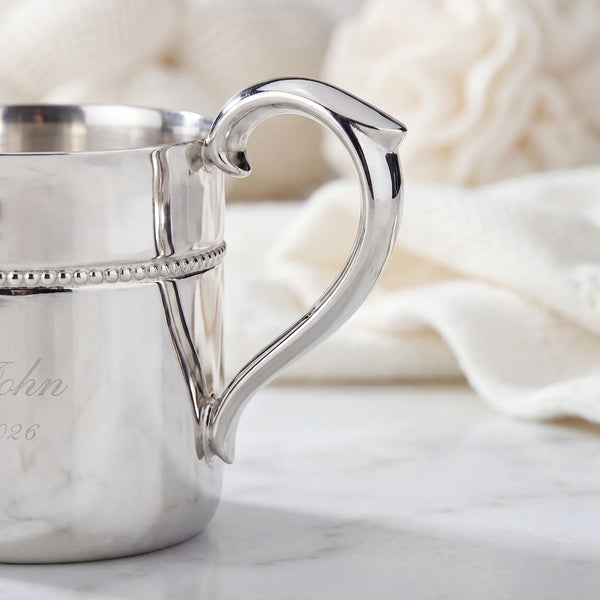 Reed and Barton Royal Bead Silverplate Baby Cup, 4oz