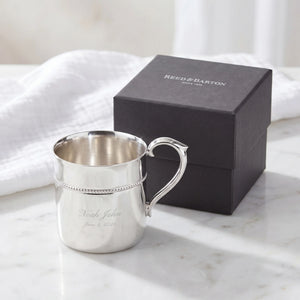 Reed and Barton Royal Bead Silverplate Baby Cup, 4oz