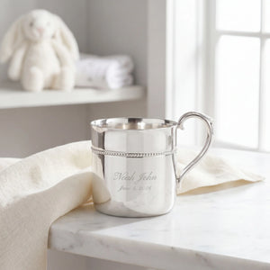 Reed and Barton Royal Bead Silverplate Baby Cup, 4oz
