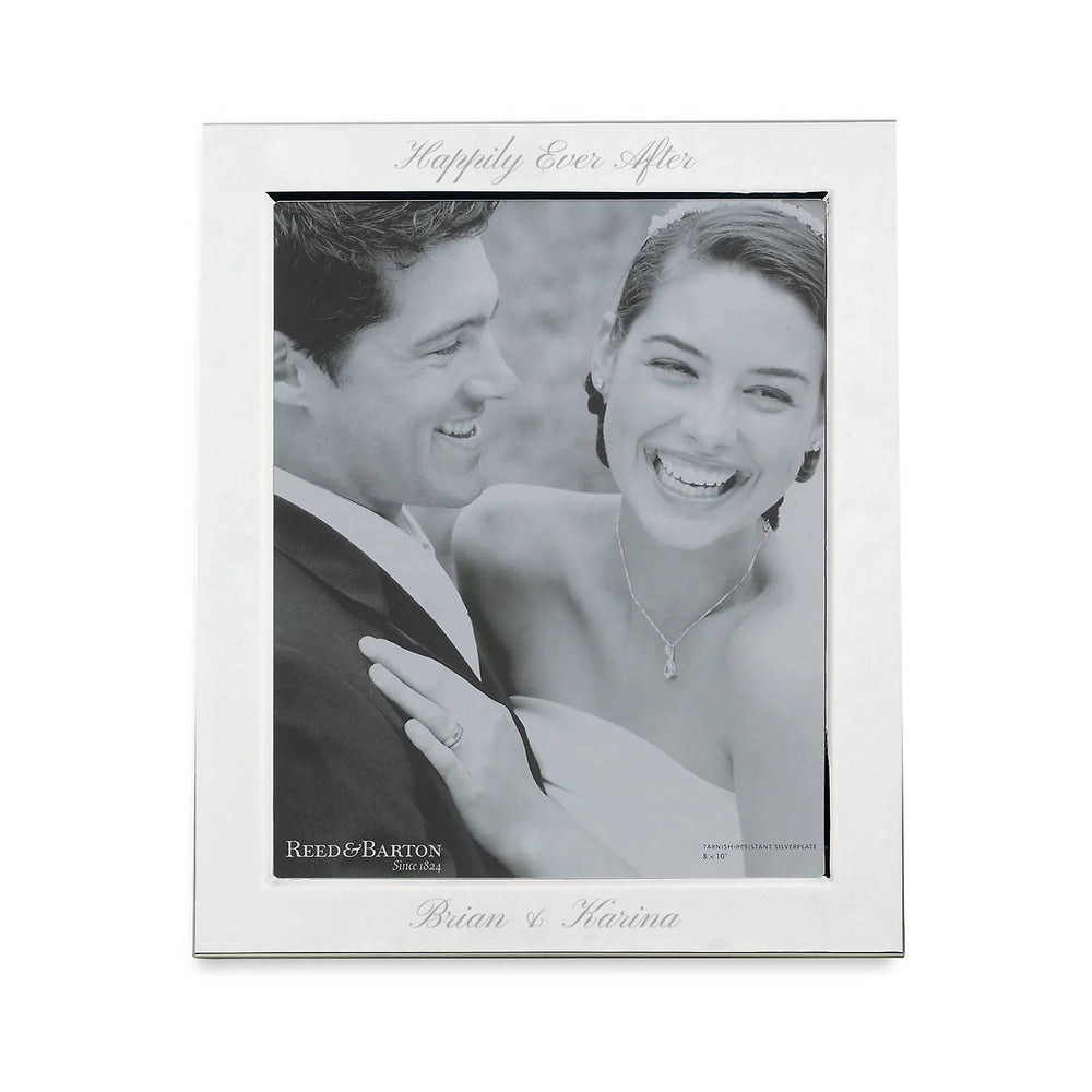 Reed & Barton Classic Silver Plated Picture Frame, 8x10 lifetime engraving
