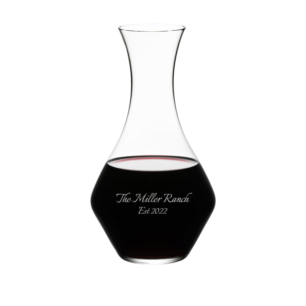 Riedel Crystal Wine Decanter, 37oz lifetime engraving
