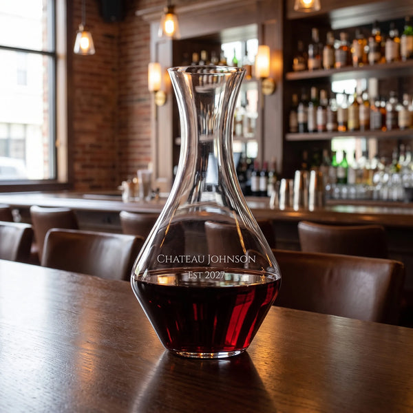 Riedel Cabernet Magnum Decanter, 57oz lifetime engraving