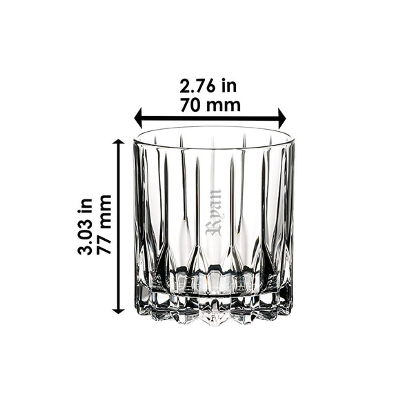 Riedel Neat Glasses, Set of 2 lifetime engraving