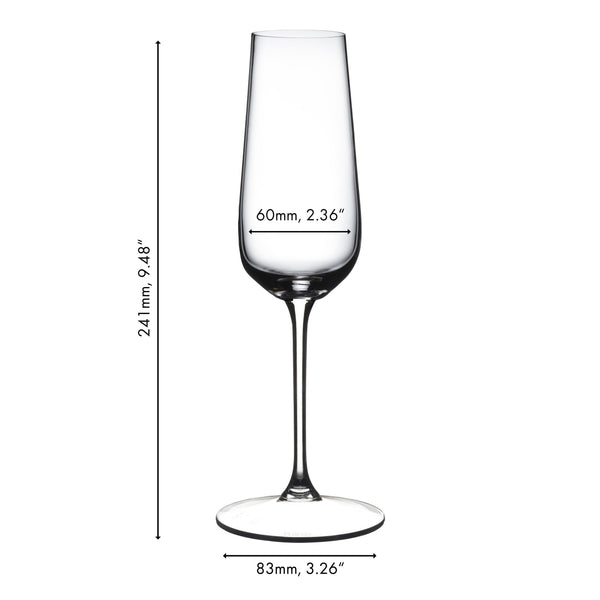 Riedel Grape Champagne Flutes, 8oz, Set of 2