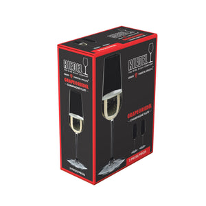 Riedel Grape Champagne Flutes, 8oz, Set of 2