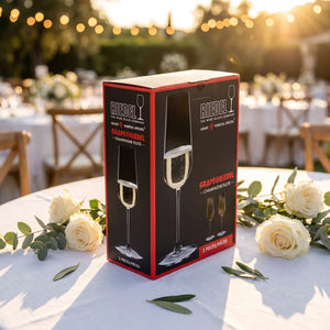 Riedel Grape Champagne Flutes, 8oz, Set of 2