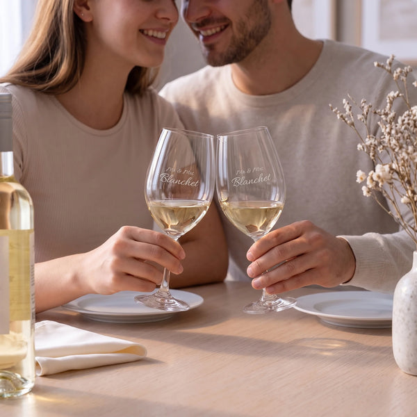 Riedel Ouverture White Wine Glasses, 9oz, Set of 2 lifetime engraving