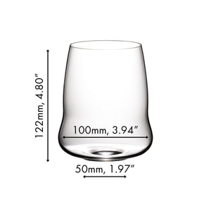 Riedel Wings to Fly Stemless Wine Glass with Believe in the Magic of Christmas Design lifetime engraving