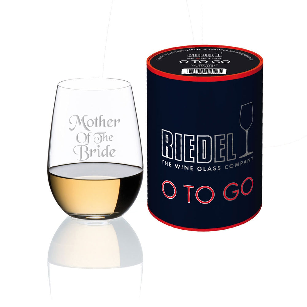 Riedel The O Wine Tumbler O to go White Wine lifetime engraving