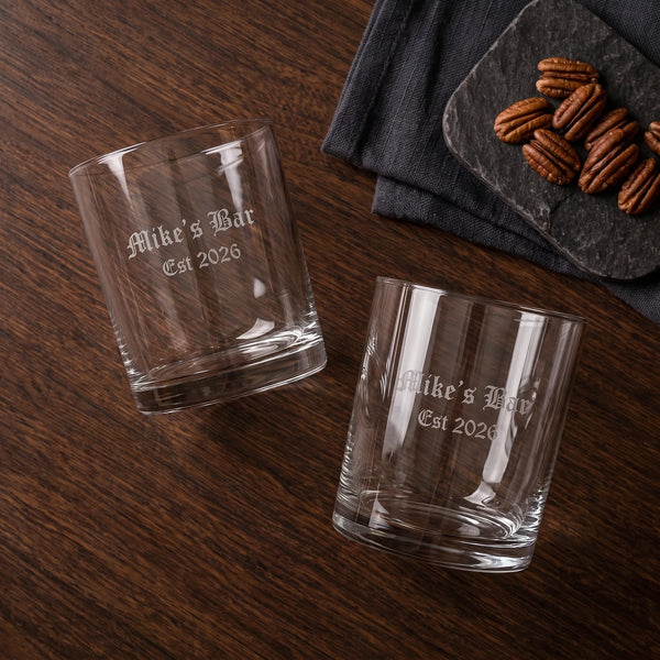 Riedel The O Wine Tumbler Whisky H2O Glasses, 15oz, Set of 2 lifetime engraving