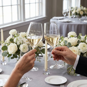 Riedel Veritas Champagne Glasses, 15oz, Set of 2 lifetime engraving