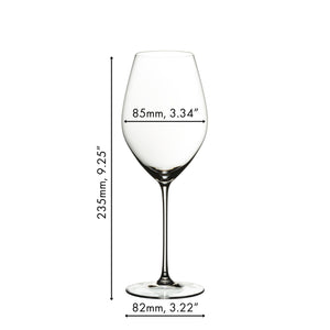 Riedel Veritas 15.69oz Champagne Glasses, Set of 2 lifetime engraving