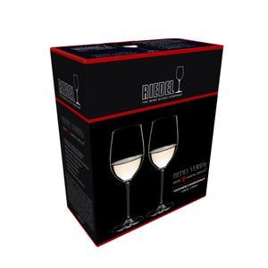 Riedel Veritas Viognier/Chardonnay 13oz Wine Glasses, Set of 2 lifetime engraving