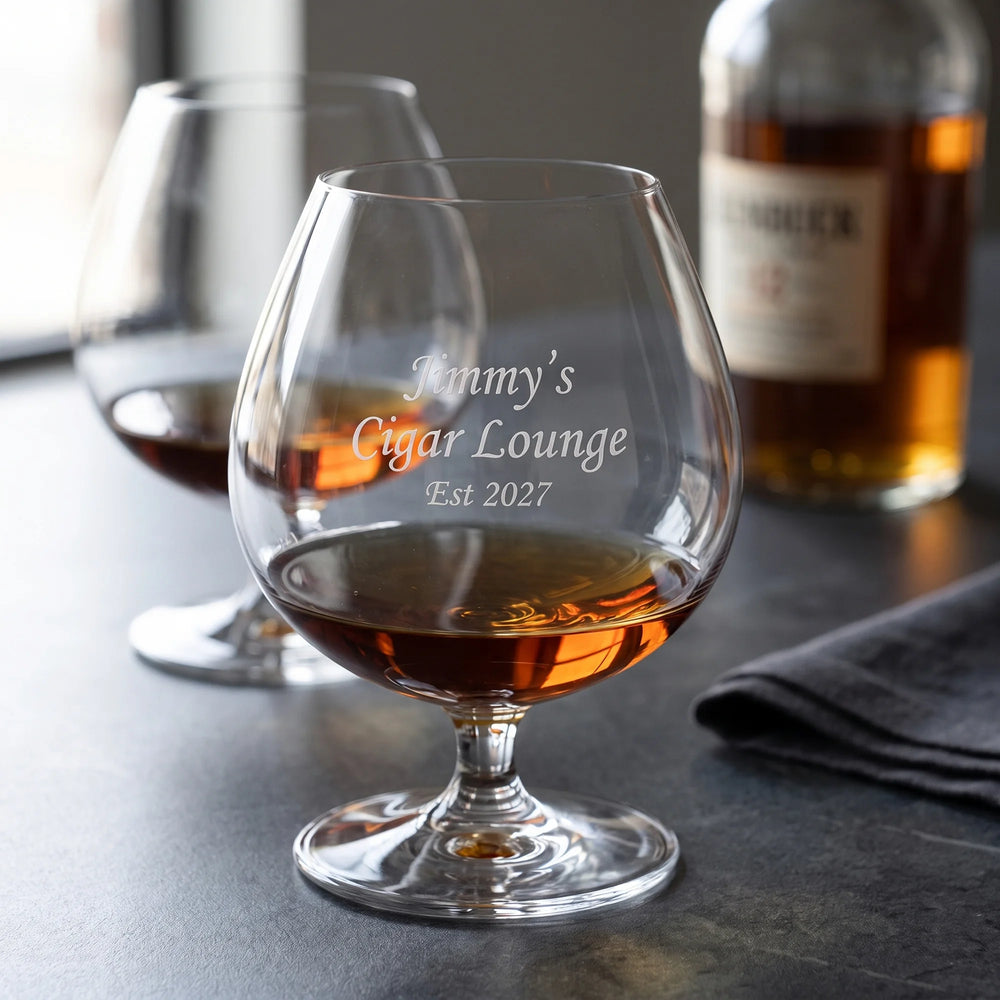 Riedel Vinum Brandy Glasses, 31oz, Set of 2 lifetime engraving