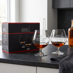Riedel Vinum Brandy Glasses, 31oz, Set of 2 lifetime engraving