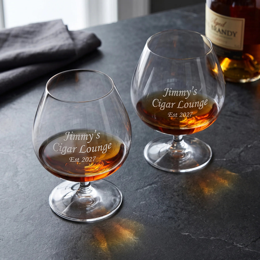 Riedel Vinum Brandy Glasses, 31oz, Set of 2 lifetime engraving