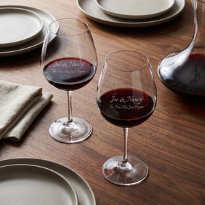 Riedel Vinum Pinot Noir Wine Glasses, 24oz, Set of 2 lifetime engraving