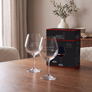 Riedel Vinum Pinot Noir Wine Glasses, 24oz, Set of 2 lifetime engraving